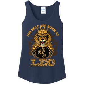 Lion Graphic Art July August Birthday Design Leo Zodiac Sign Ladies Essential Tank