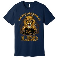 Lion Graphic Art July August Birthday Design Leo Zodiac Sign Premium T-Shirt