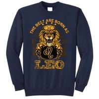 Lion Graphic Art July August Birthday Design Leo Zodiac Sign Tall Sweatshirt