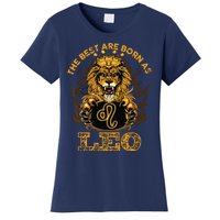 Lion Graphic Art July August Birthday Design Leo Zodiac Sign Women's T-Shirt