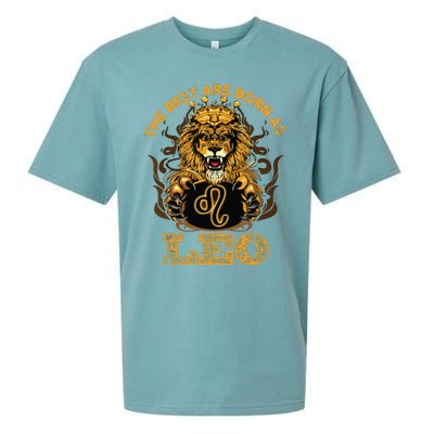 Lion Graphic Art July August Birthday Design Leo Zodiac Sign Sueded Cloud Jersey T-Shirt