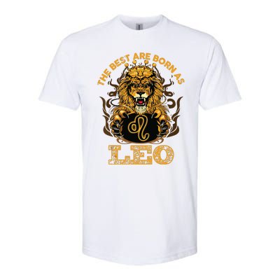 Lion Graphic Art July August Birthday Design Leo Zodiac Sign Softstyle CVC T-Shirt