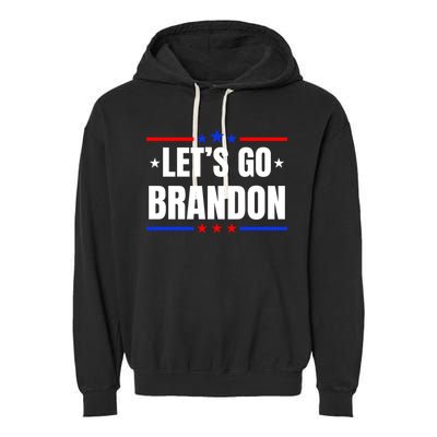 Lets Go Brandon Machado Stars And Strips LGB Garment-Dyed Fleece Hoodie