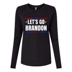 Lets Go Brandon Machado Stars And Strips LGB Womens Cotton Relaxed Long Sleeve T-Shirt