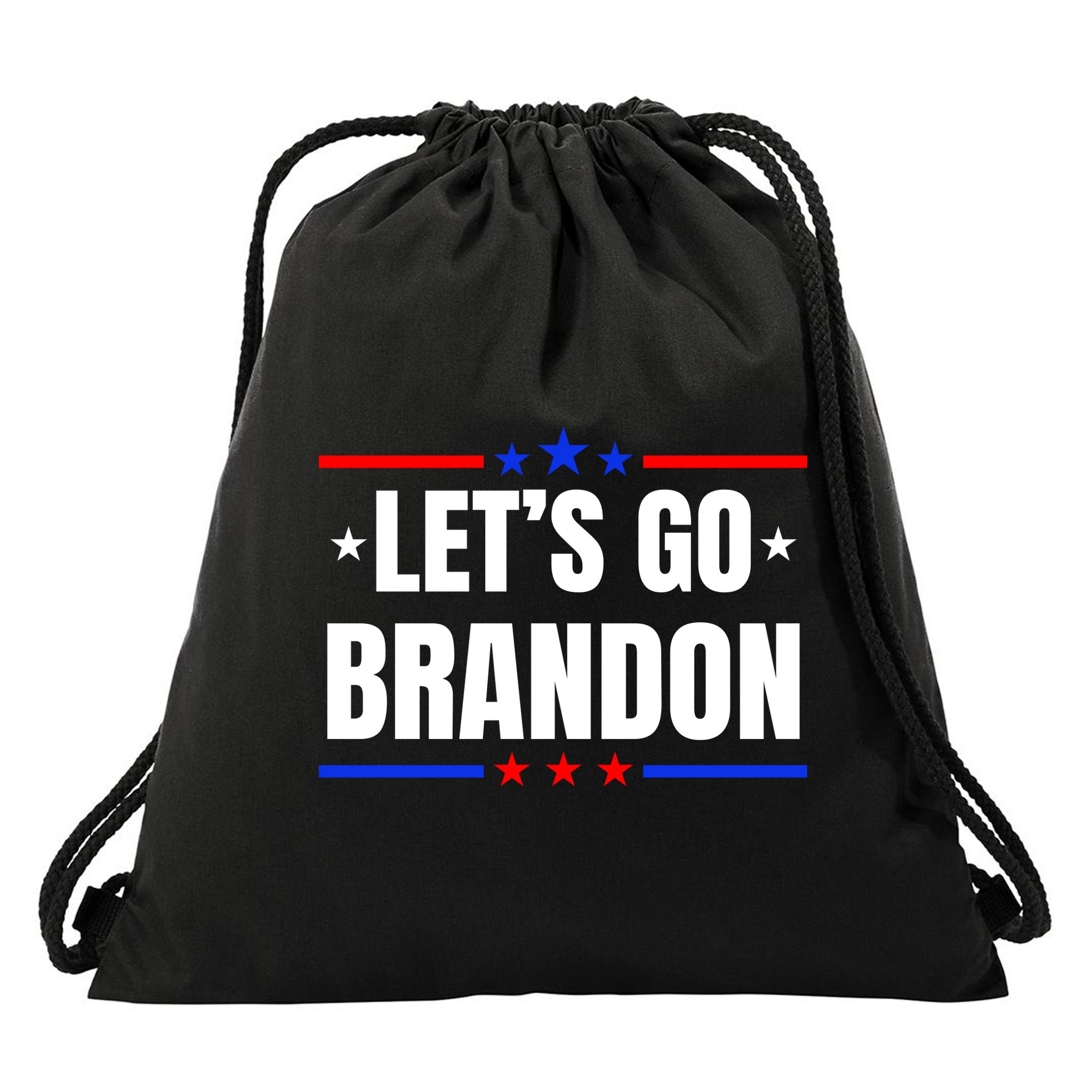 Lets Go Brandon Machado Stars And Strips LGB Drawstring Bag