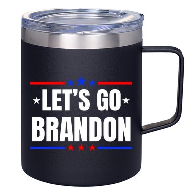 Lets Go Brandon Machado Stars And Strips LGB 12oz Stainless Steel Coffee Mug