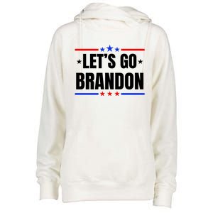 Lets Go Brandon Machado Stars And Strips LGB Womens Funnel Neck Pullover Hood