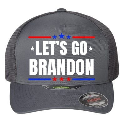 Lets Go Brandon Machado Stars And Strips LGB Flexfit Unipanel Trucker Cap