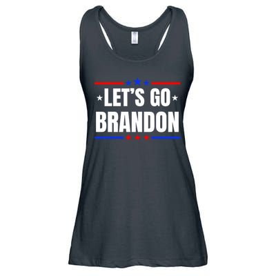 Lets Go Brandon Machado Stars And Strips LGB Ladies Essential Flowy Tank