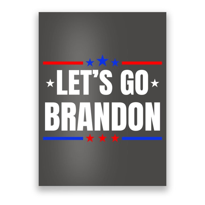 Lets Go Brandon Machado Stars And Strips LGB Poster