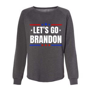 Lets Go Brandon Machado Stars And Strips LGB Womens California Wash Sweatshirt