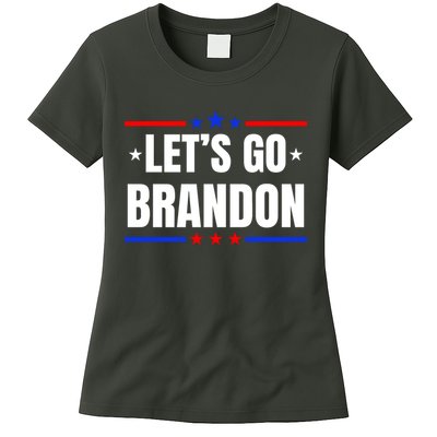 Lets Go Brandon Machado Stars And Strips LGB Womens T-Shirt