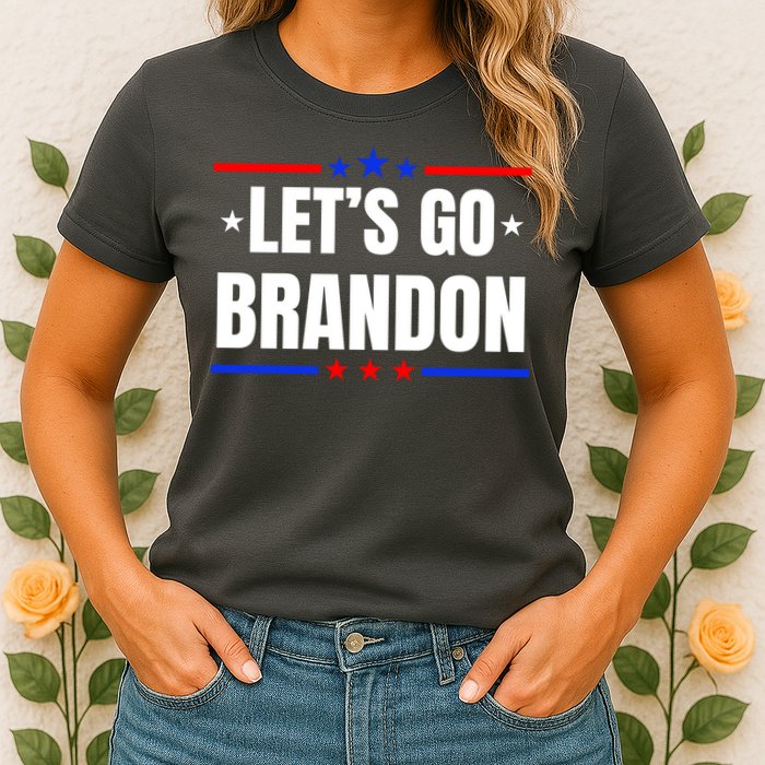 Lets Go Brandon Machado Stars And Strips LGB Womens T-Shirt
