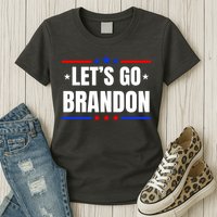 Lets Go Brandon Machado Stars And Strips LGB Womens T-Shirt