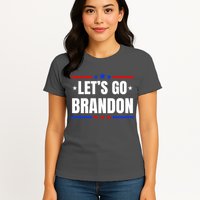 Lets Go Brandon Machado Stars And Strips LGB Womens T-Shirt