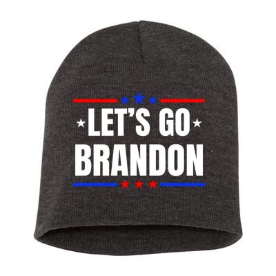 Lets Go Brandon Machado Stars And Strips LGB Short Acrylic Beanie