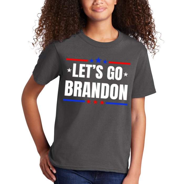 Lets Go Brandon Machado Stars And Strips LGB Kids T-Shirt