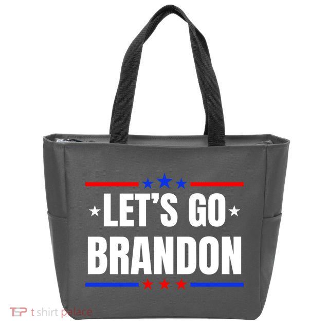 Lets Go Brandon Machado Stars And Strips LGB Zip Tote Bag