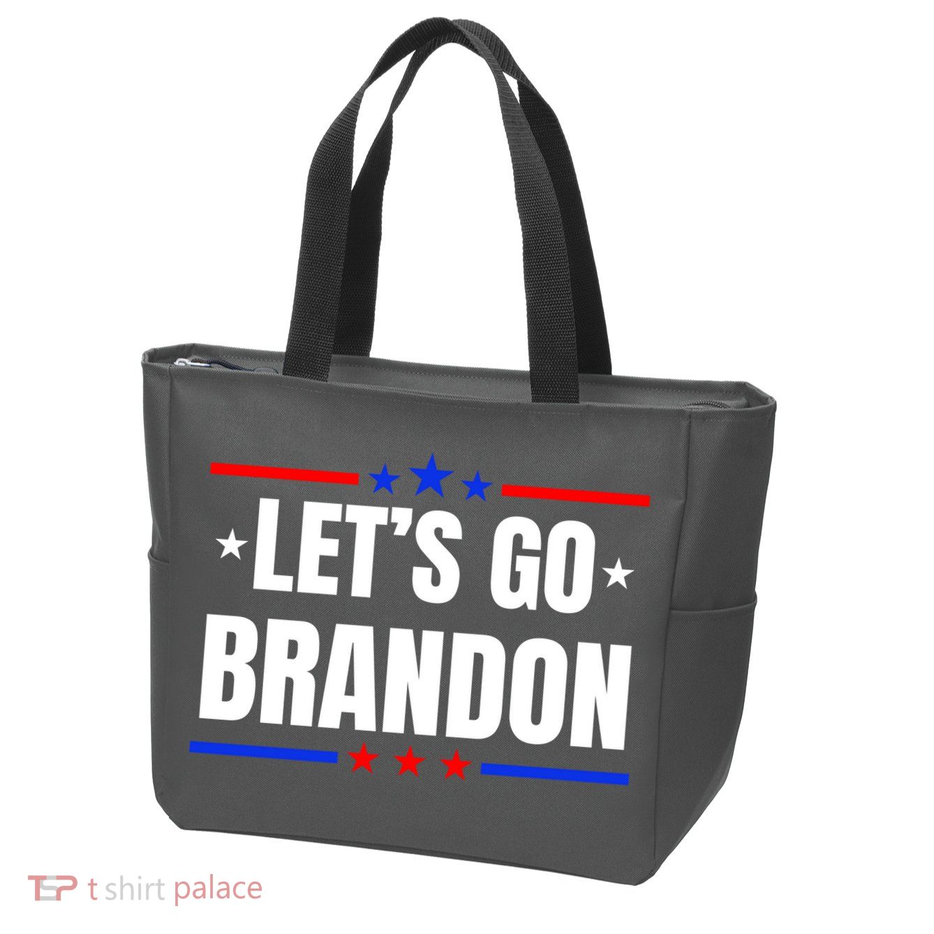 Lets Go Brandon Machado Stars And Strips LGB Zip Tote Bag