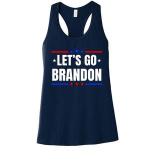 Lets Go Brandon Machado Stars And Strips LGB Women's Racerback Tank