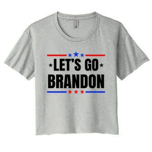 Lets Go Brandon Machado Stars And Strips LGB Women's Crop Top Tee