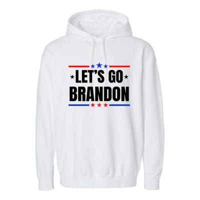 Lets Go Brandon Machado Stars And Strips LGB Garment-Dyed Fleece Hoodie