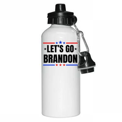 Lets Go Brandon Machado Stars And Strips LGB Aluminum Water Bottle 