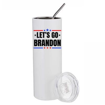 Lets Go Brandon Machado Stars And Strips LGB Stainless Steel Tumbler