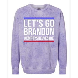 Let's Go Brandon #EmptyShelvesJoe Colorblast Crewneck Sweatshirt