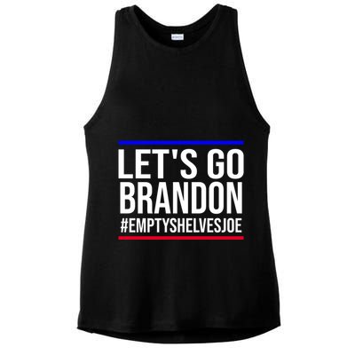 Let's Go Brandon #EmptyShelvesJoe Ladies PosiCharge Tri-Blend Wicking Tank