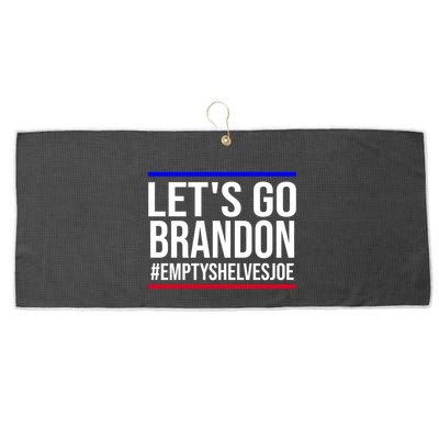Let's Go Brandon #EmptyShelvesJoe Large Microfiber Waffle Golf Towel