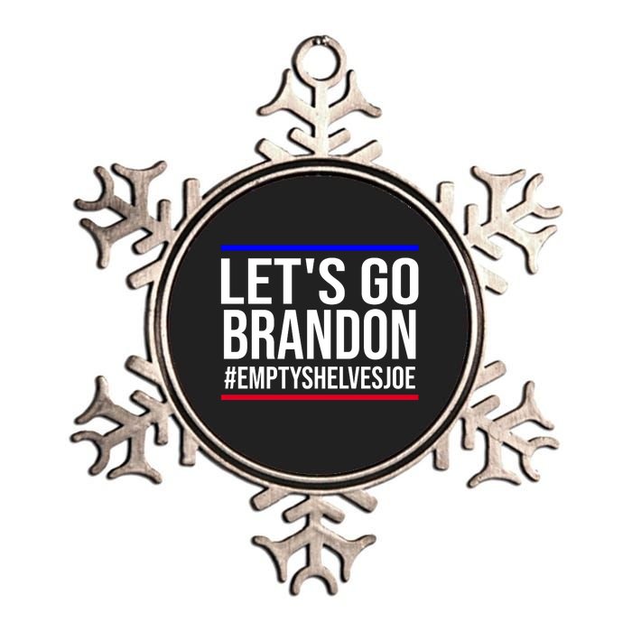 Let's Go Brandon #EmptyShelvesJoe Metallic Star Ornament