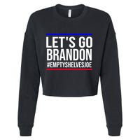 Let's Go Brandon #EmptyShelvesJoe Cropped Pullover Crew
