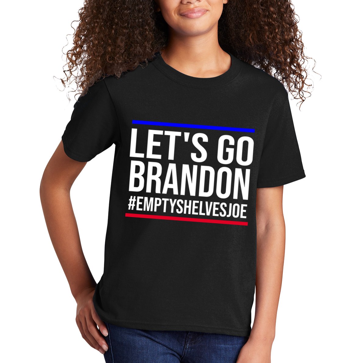 Let's Go Brandon #EmptyShelvesJoe Kids T-Shirt