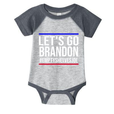Let's Go Brandon #EmptyShelvesJoe Infant Baby Jersey Bodysuit