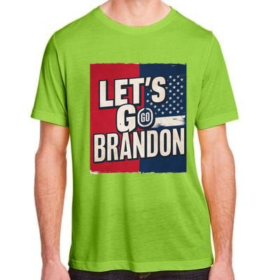 Let’S Go Brandon Conservative Us Flag Adult ChromaSoft Performance T-Shirt