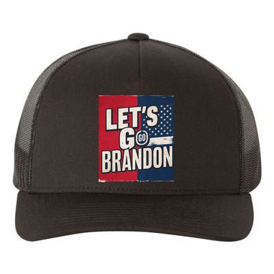 Let’S Go Brandon Conservative Us Flag Yupoong Adult 5-Panel Trucker Hat