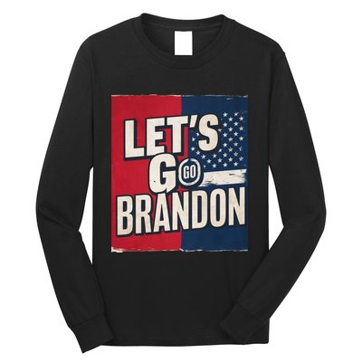 Let’S Go Brandon Conservative Us Flag Long Sleeve Shirt