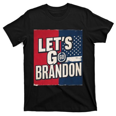 Let’S Go Brandon Conservative Us Flag T-Shirt