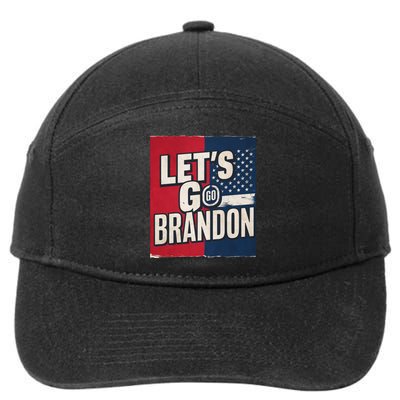 Let’S Go Brandon Conservative Us Flag 7-Panel Snapback Hat