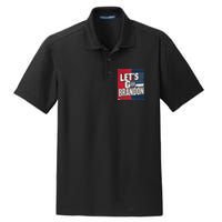 Let’S Go Brandon Conservative Us Flag Dry Zone Grid Polo