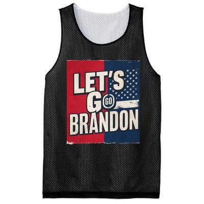 Let’S Go Brandon Conservative Us Flag Mesh Reversible Basketball Jersey Tank