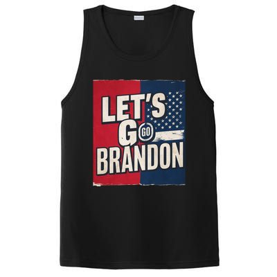 Let’S Go Brandon Conservative Us Flag PosiCharge Competitor Tank