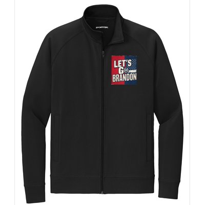 Let’S Go Brandon Conservative Us Flag Stretch Full-Zip Cadet Jacket