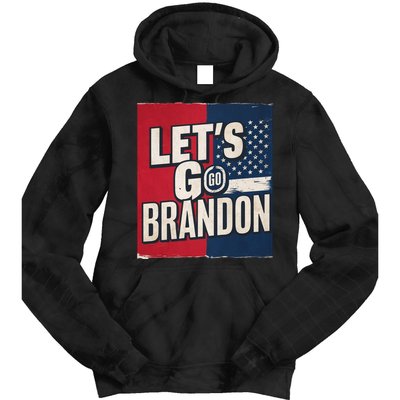 Let’S Go Brandon Conservative Us Flag Tie Dye Hoodie