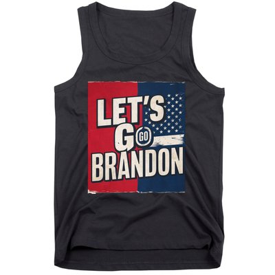 Let’S Go Brandon Conservative Us Flag Tank Top