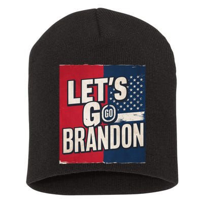 Let’S Go Brandon Conservative Us Flag Short Acrylic Beanie