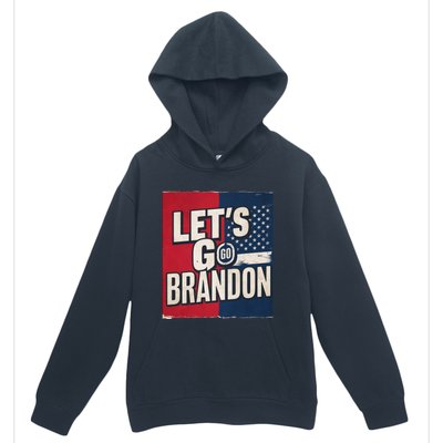 Let’S Go Brandon Conservative Us Flag Urban Pullover Hoodie