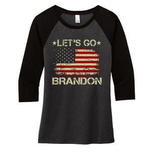 Lets Go Brandon Lets Go Brandon Women's Tri-Blend 3/4-Sleeve Raglan Shirt