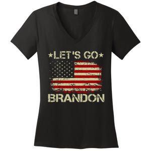 Lets Go Brandon Lets Go Brandon Women's V-Neck T-Shirt